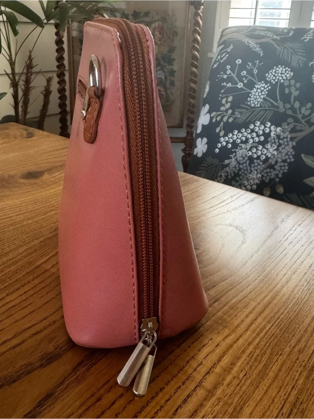 Solo Perche Pink Leather Crossbody Bag NWT